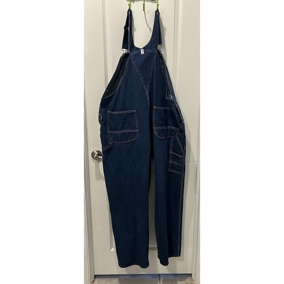 Key Imperial Overalls Mens 44x29 Denim Workwear Carpenter Utility "Read" - Picture 11 of 16